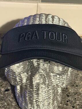 PGA Tour Golf Visor Official Licensed Moisture Wicking Navy Cap Hat NEW